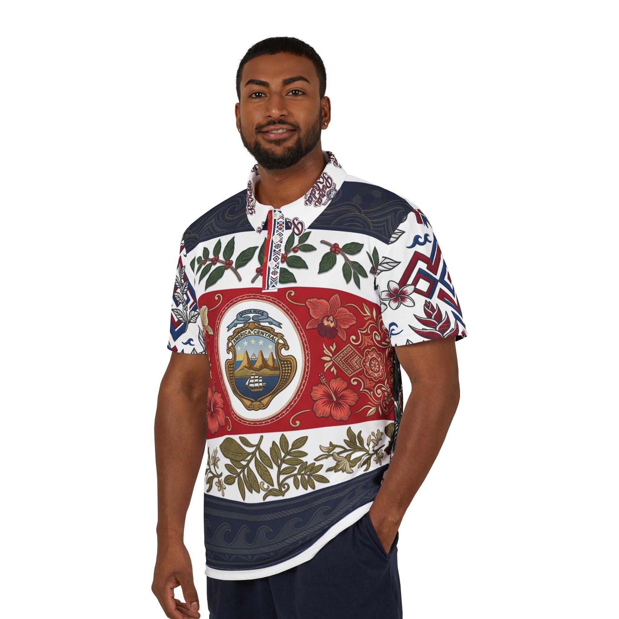 Costa Rica Heritage Polo Shirt — Costa Rica Heritage Polo