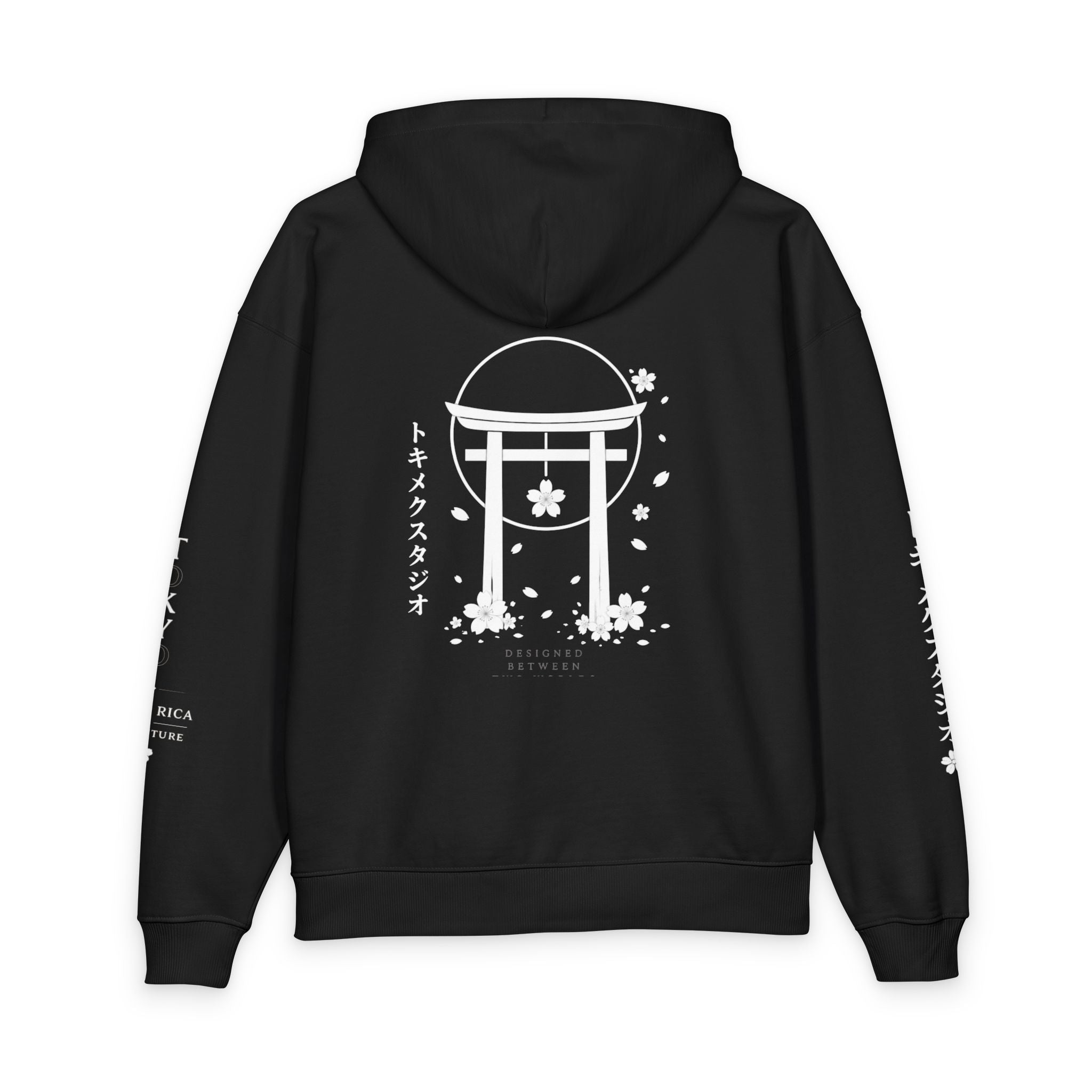 Moon Gate Hoodie — Nighttime Tokimeku Torii Embroidered Hoodie