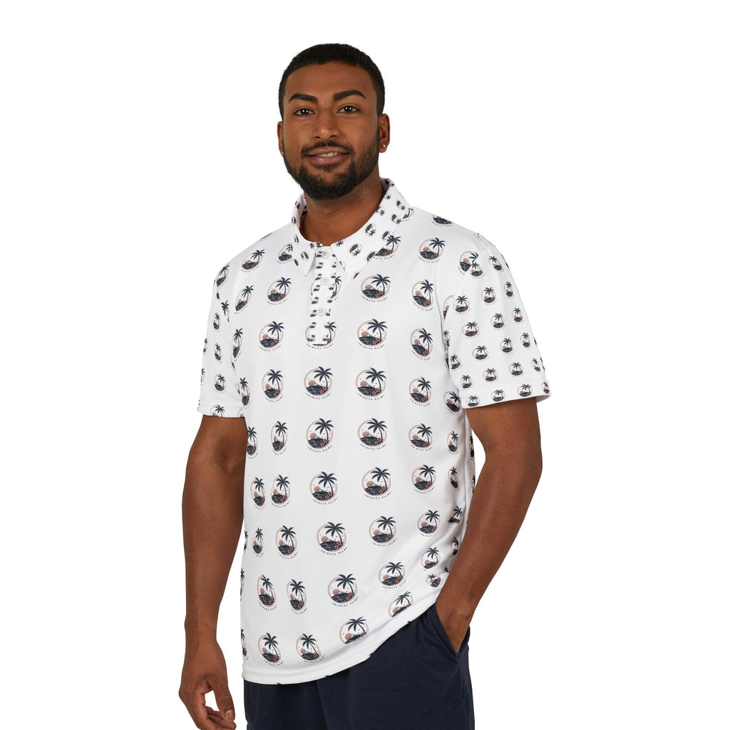 SHIBUYA PALMS Button-Up Polo Shirt