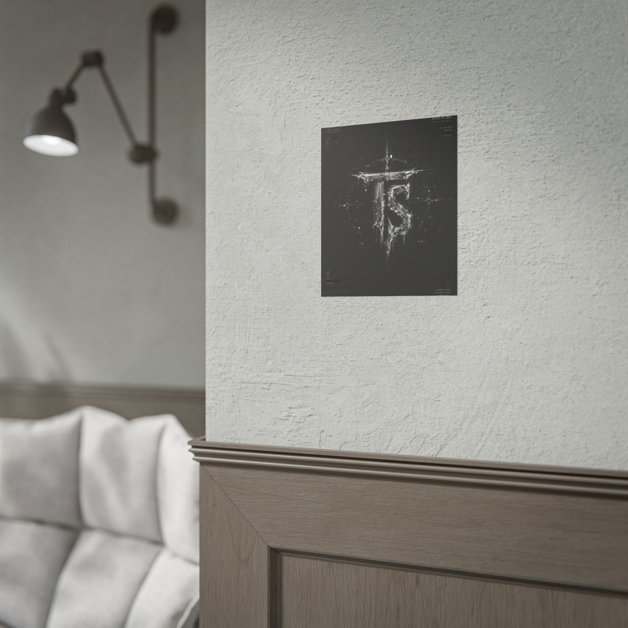 Rolled Poster — Dark Tech Sigil Wall Art (TS Logo)