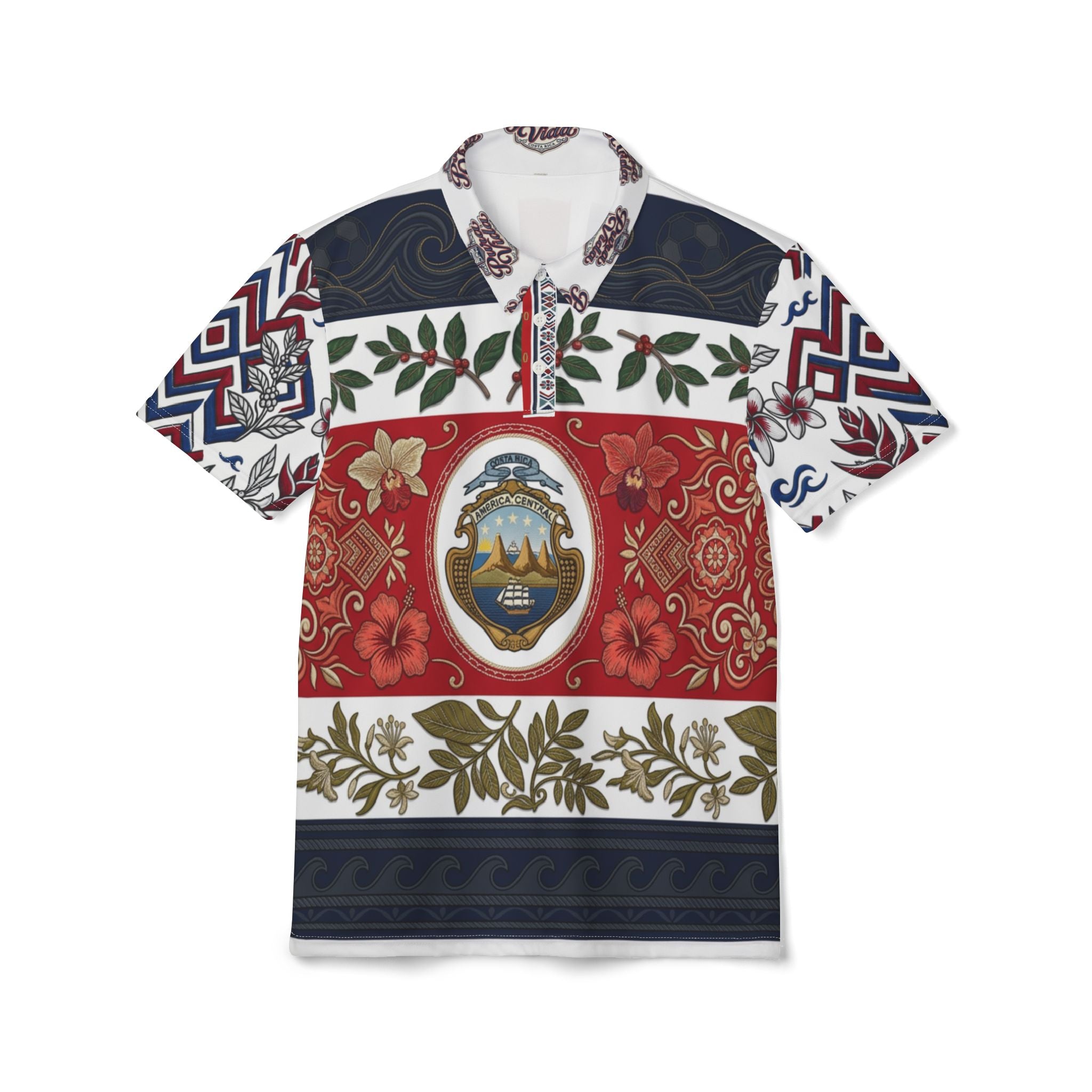 Costa Rica Heritage Polo Shirt — Costa Rica Heritage Polo