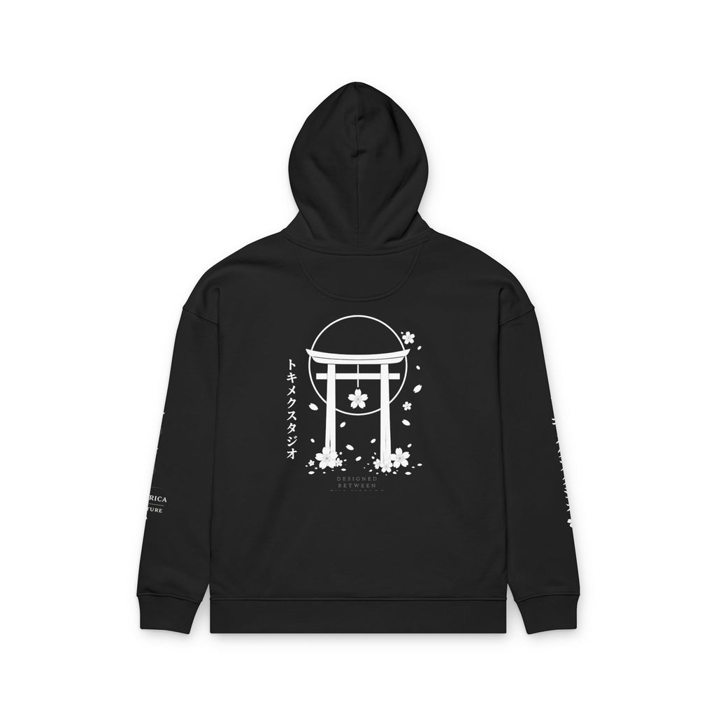 Moon Gate Hoodie — Nighttime Tokimeku Torii Embroidered Hoodie