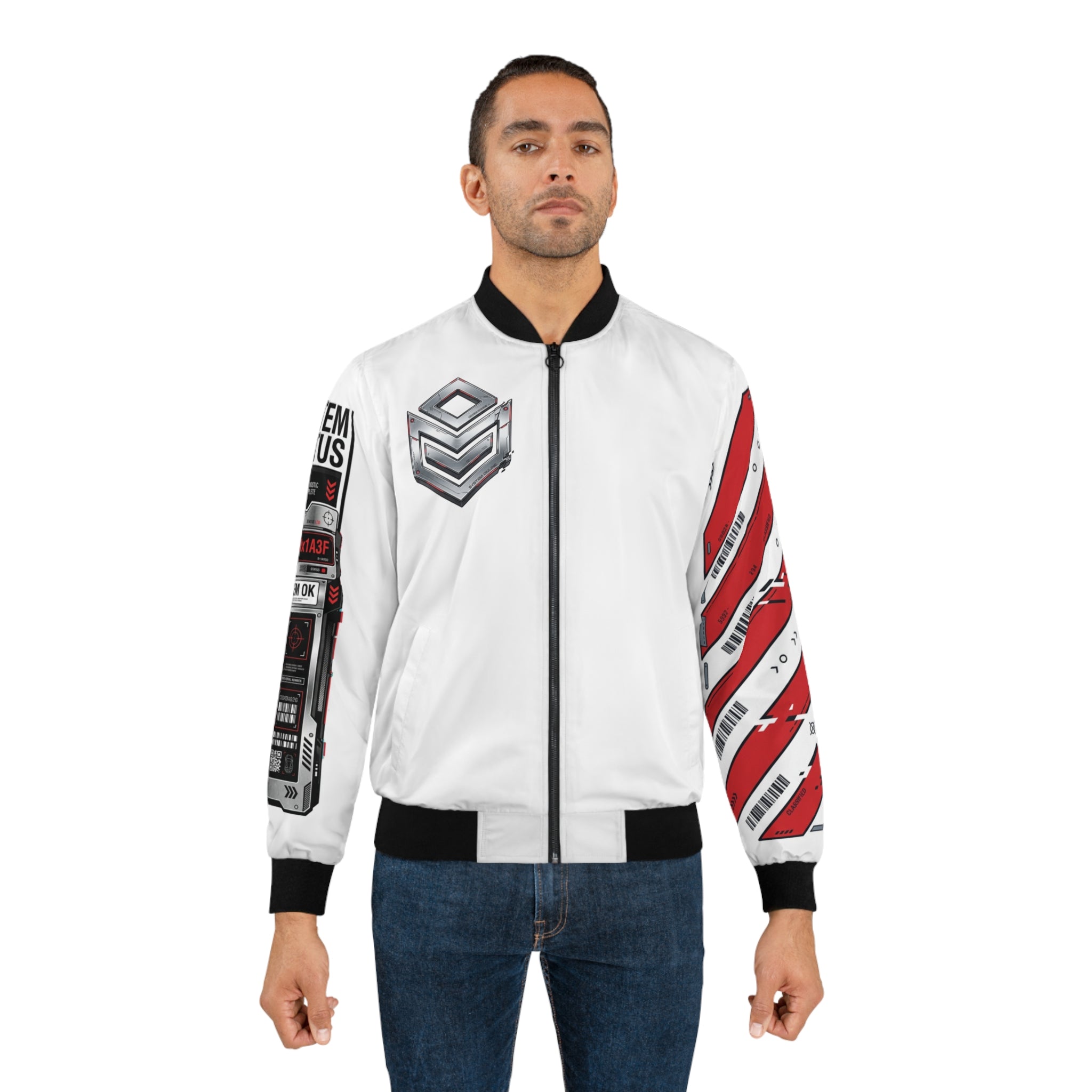 BLACKOUT_OPERATOR Bomber Jacket