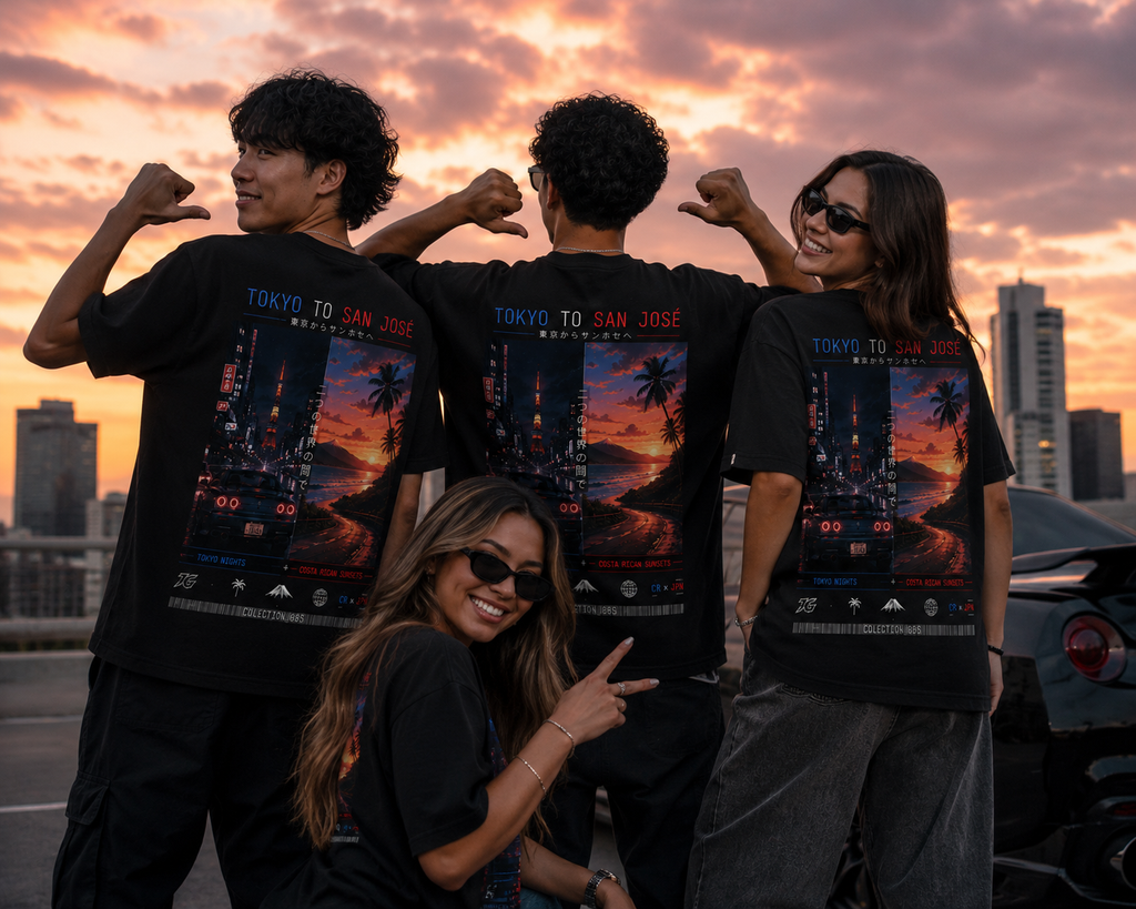 Tokyo to San José Graphic Tee — John G Collection