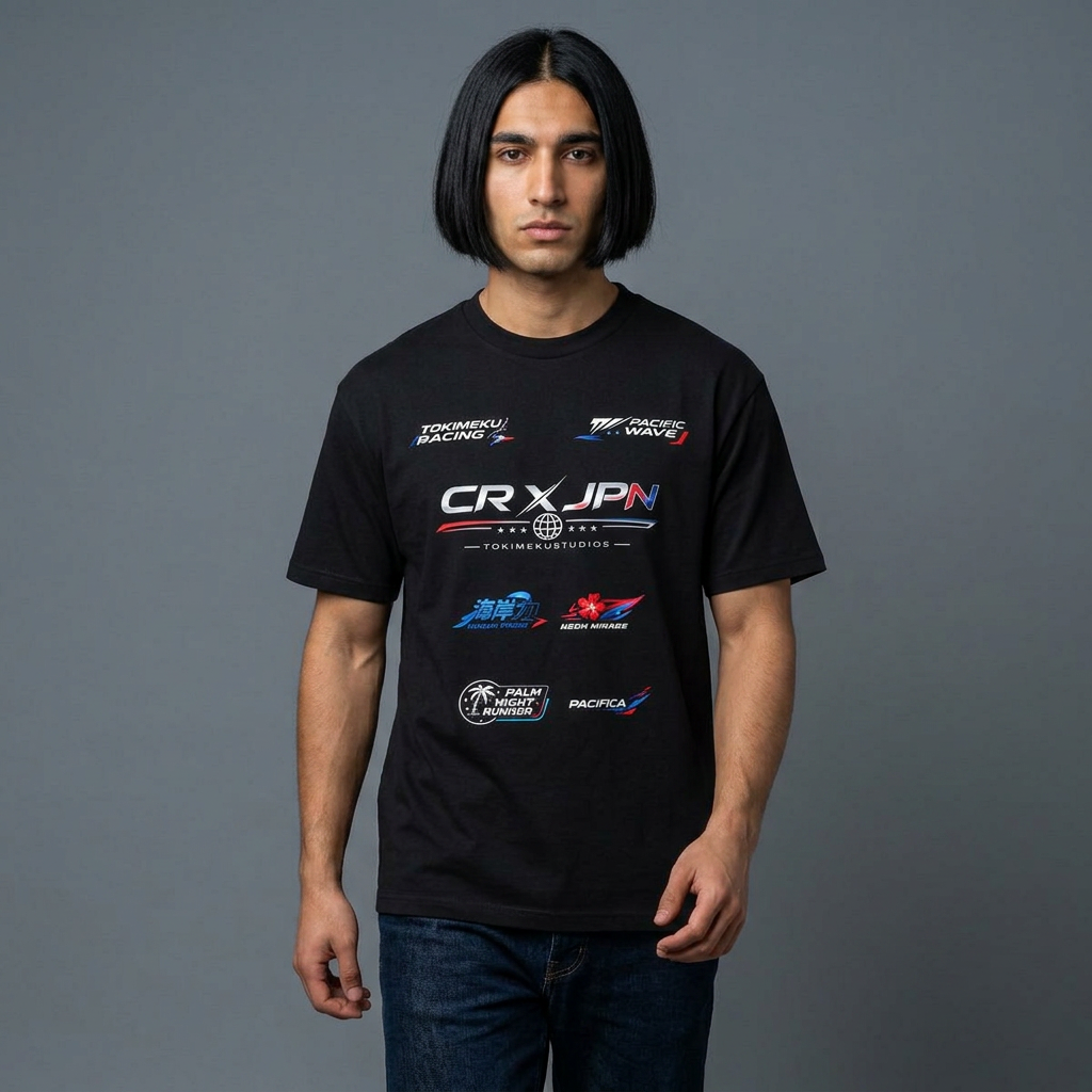 PACIFIC DRIFT Racing Tee — Men's Oversized Racing Shirt