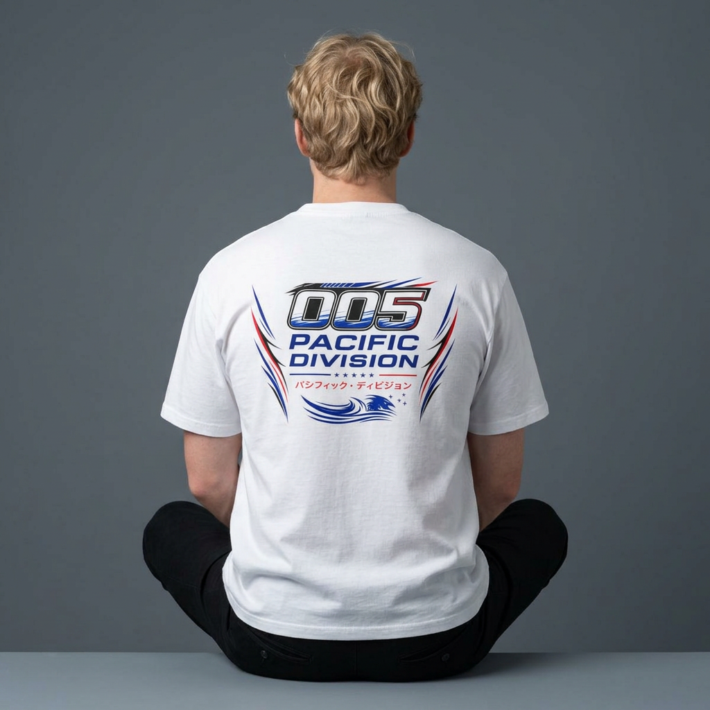 PACIFIC DRIFT Racing Tee — Men's Oversized Racing Shirt