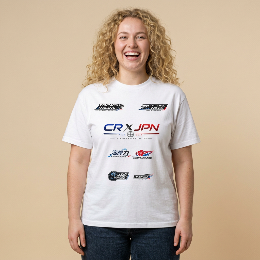 PACIFIC DRIFT Racing Tee — Men's Oversized Racing Shirt