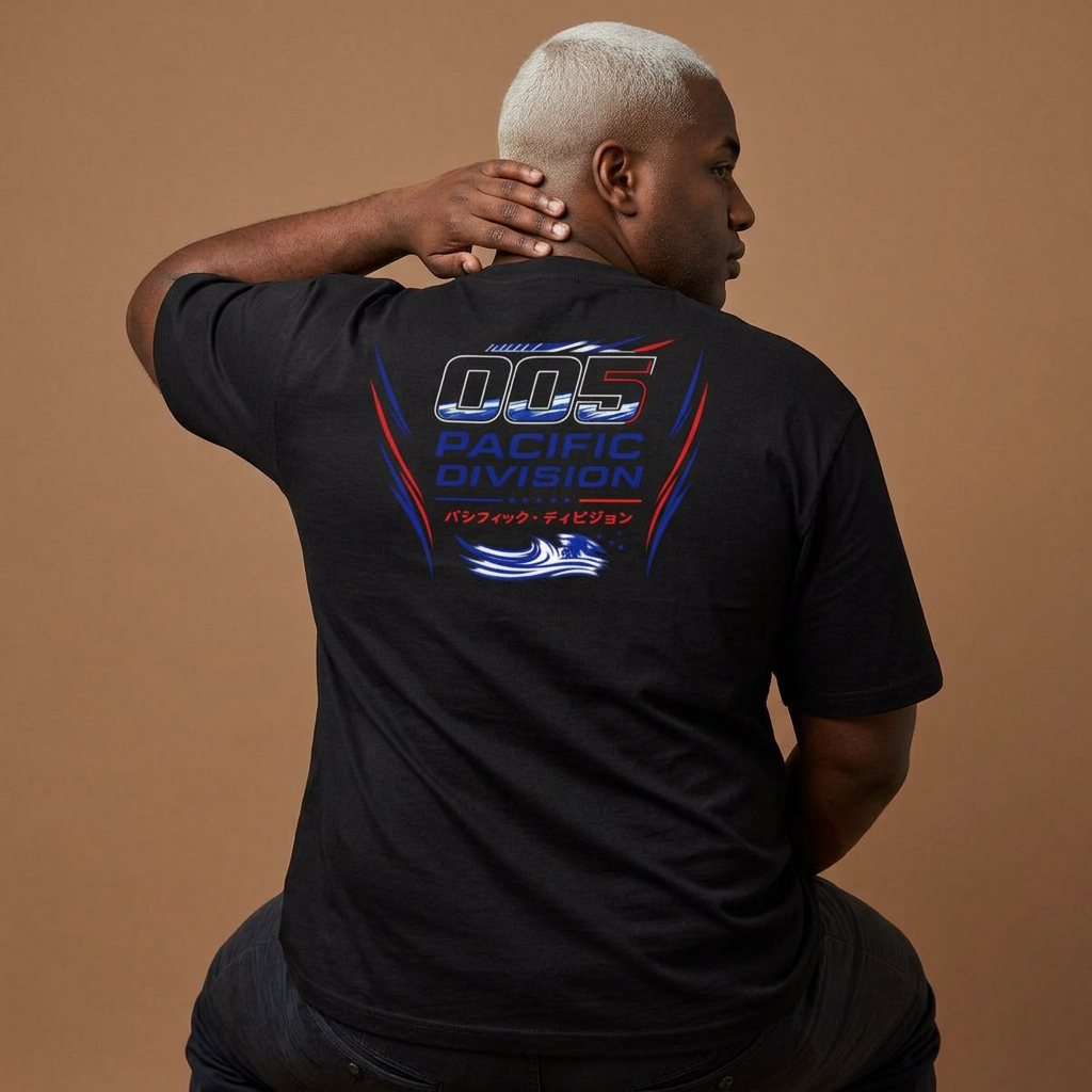 PACIFIC DRIFT Racing Tee — Men's Oversized Racing Shirt
