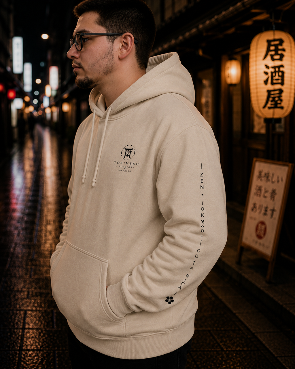 Zen Garden Torii Hoodie — Japanese Aesthetic Streetwear