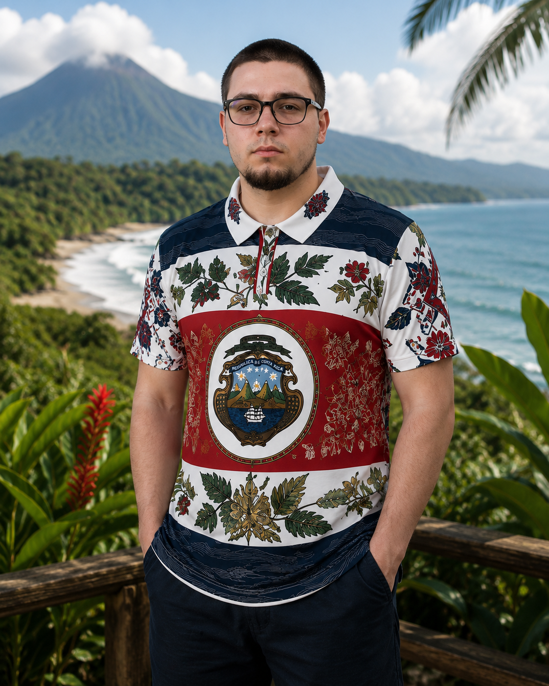 Costa Rica Heritage Polo Shirt — Costa Rica Heritage Polo