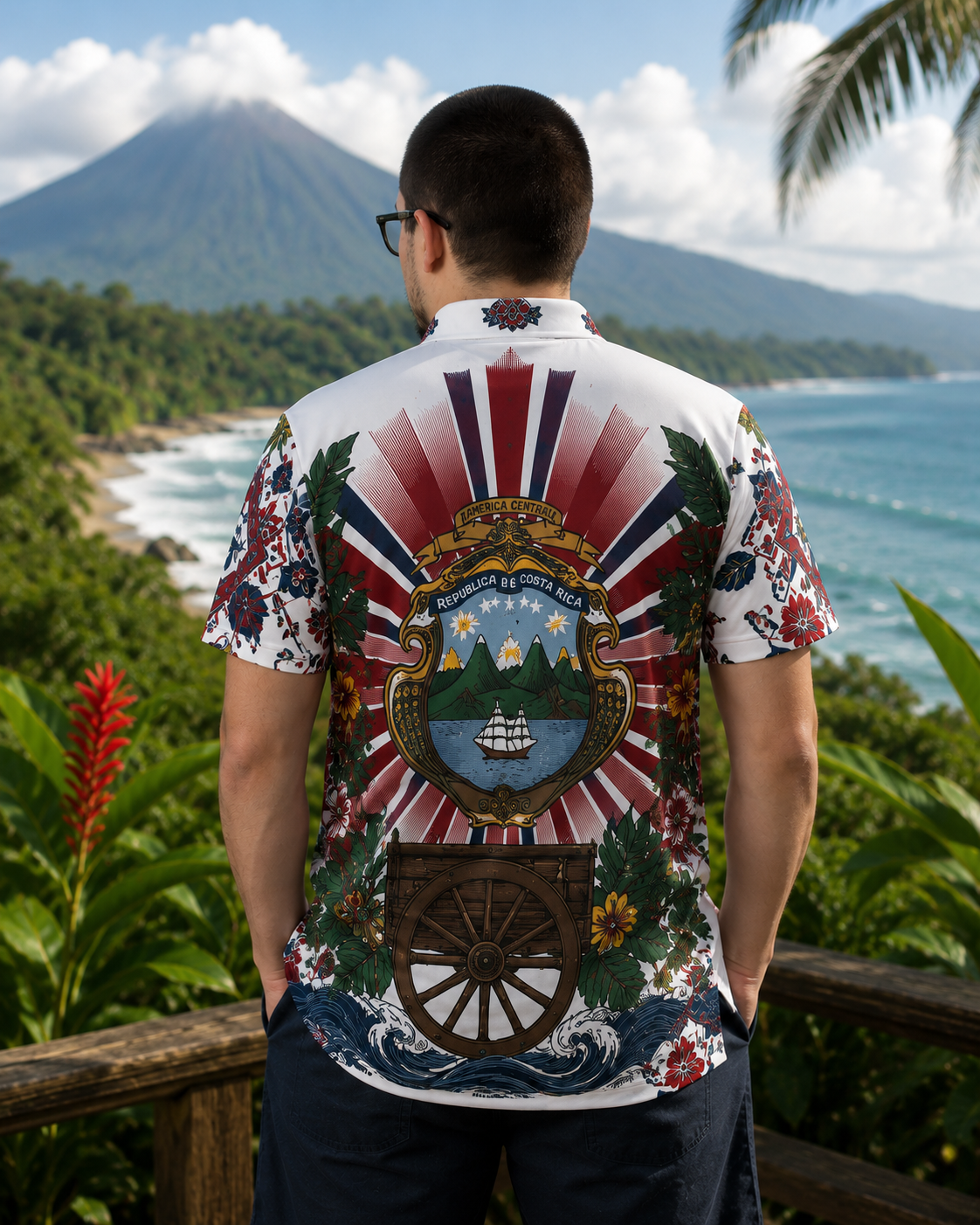 Costa Rica Heritage Polo Shirt — Costa Rica Heritage Polo