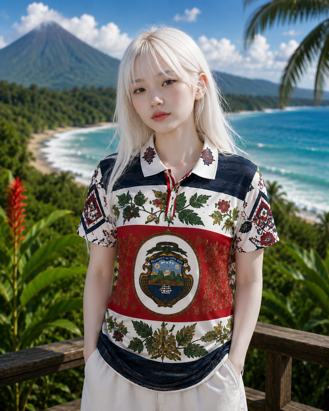 Costa Rica Heritage Polo Shirt — Costa Rica Heritage Polo