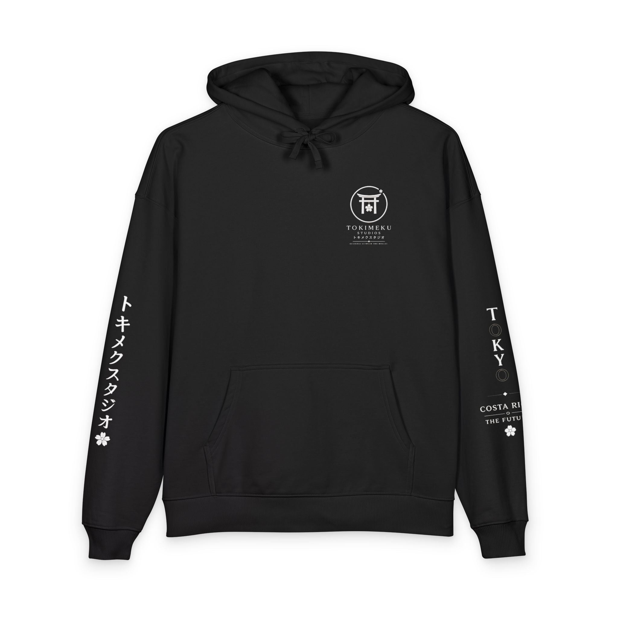 Moon Gate Hoodie — Nighttime Tokimeku Torii Embroidered Hoodie