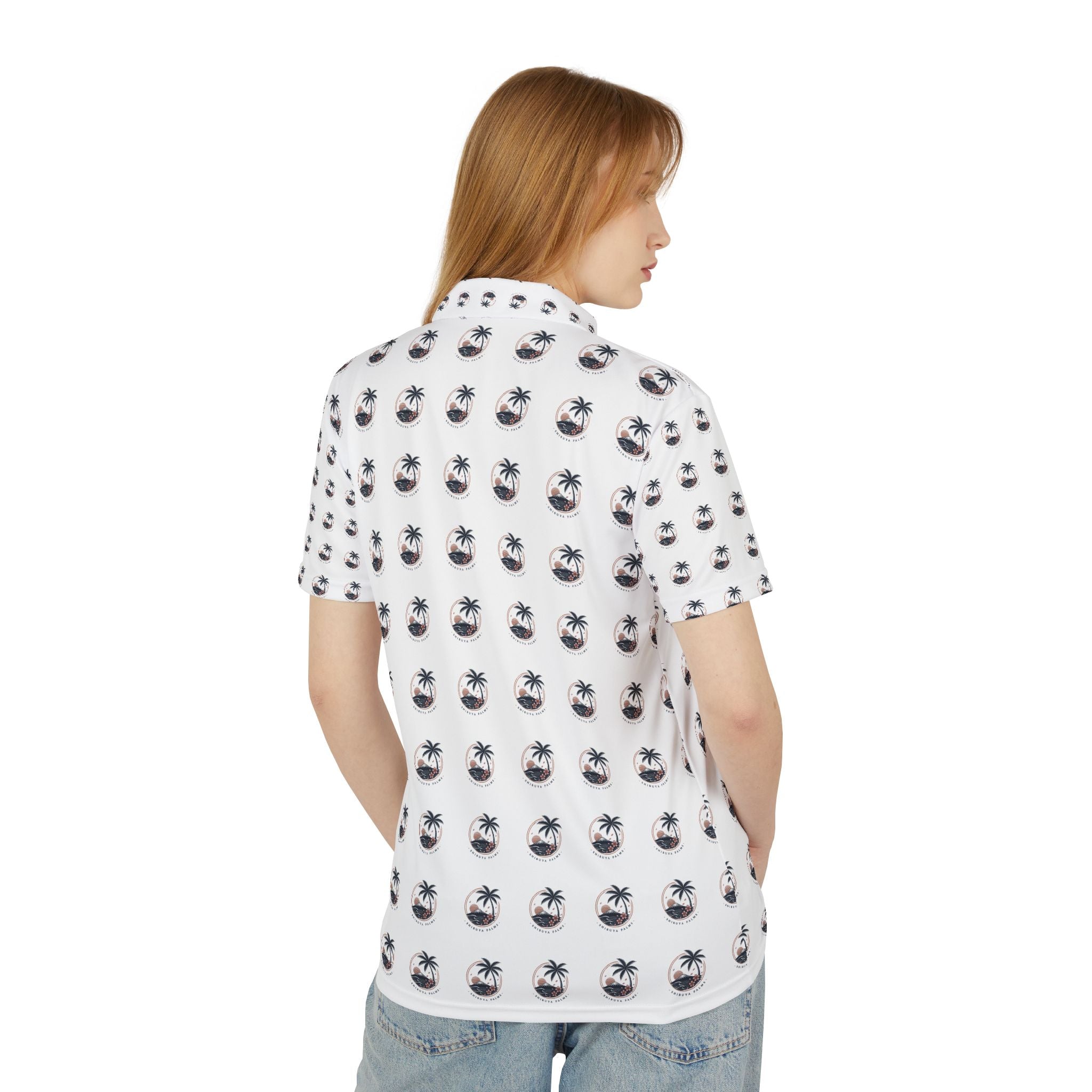 SHIBUYA PALMS Button-Up Polo Shirt