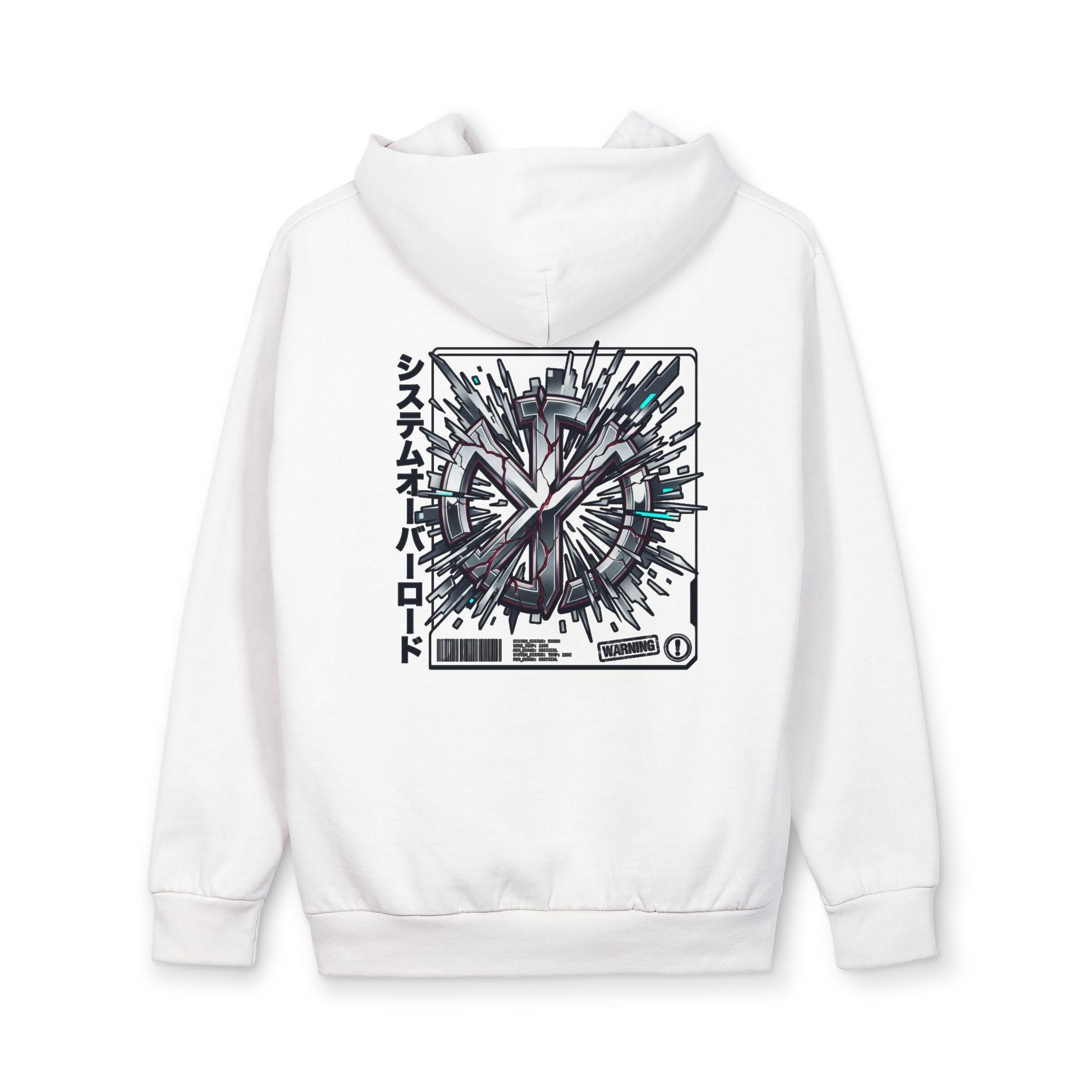 SYSTEM OVERLOAD Graphic Hoodie — Tech Glitch Urban Pullover