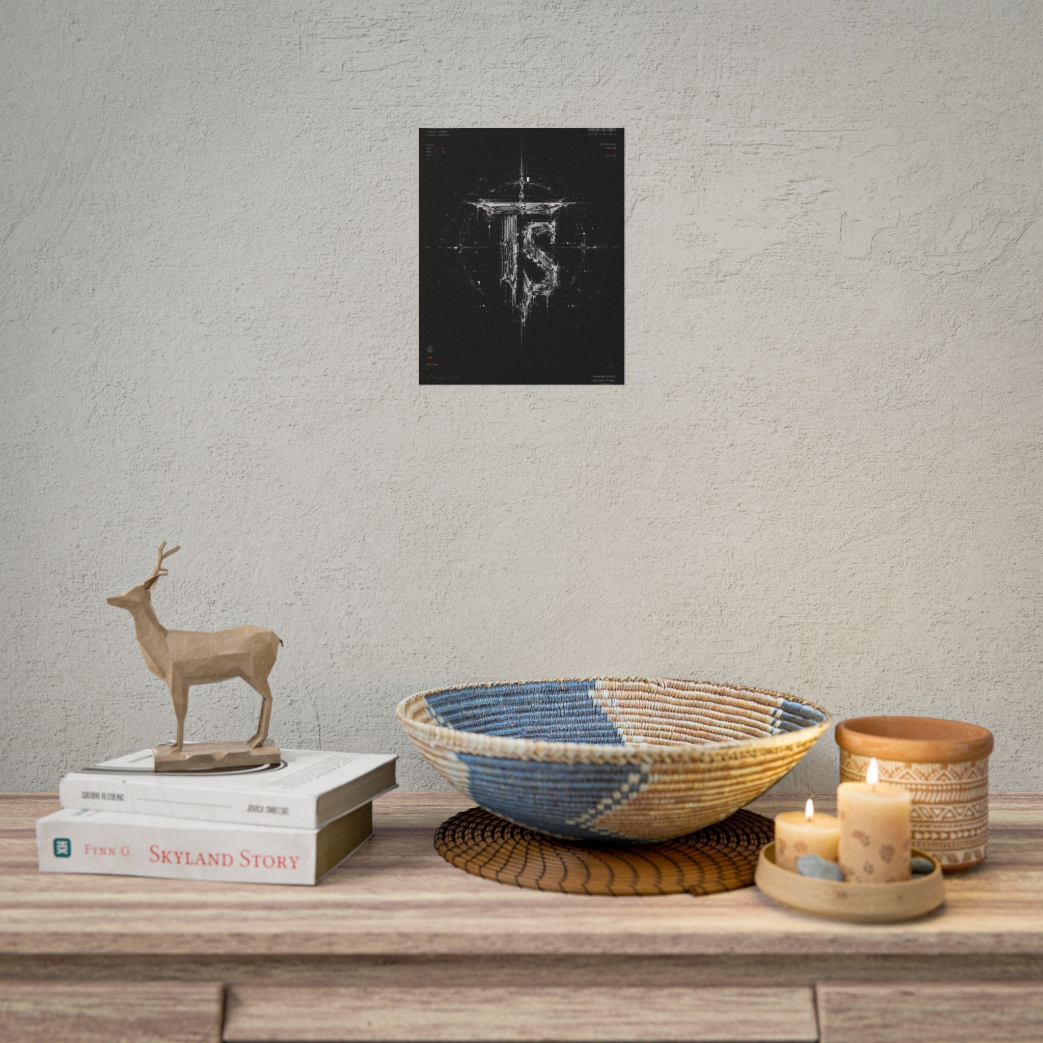 Rolled Poster — Dark Tech Sigil Wall Art (TS Logo)